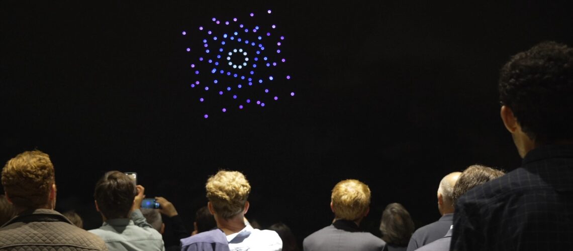 Espectáculo de drones en Lyon