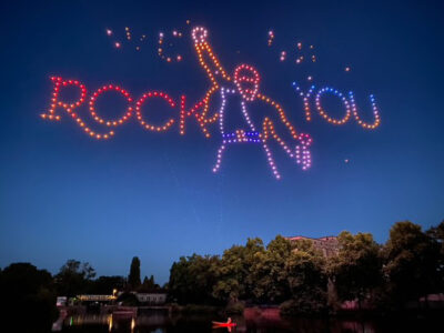 Drohnenshow in Auxerre von Allumee