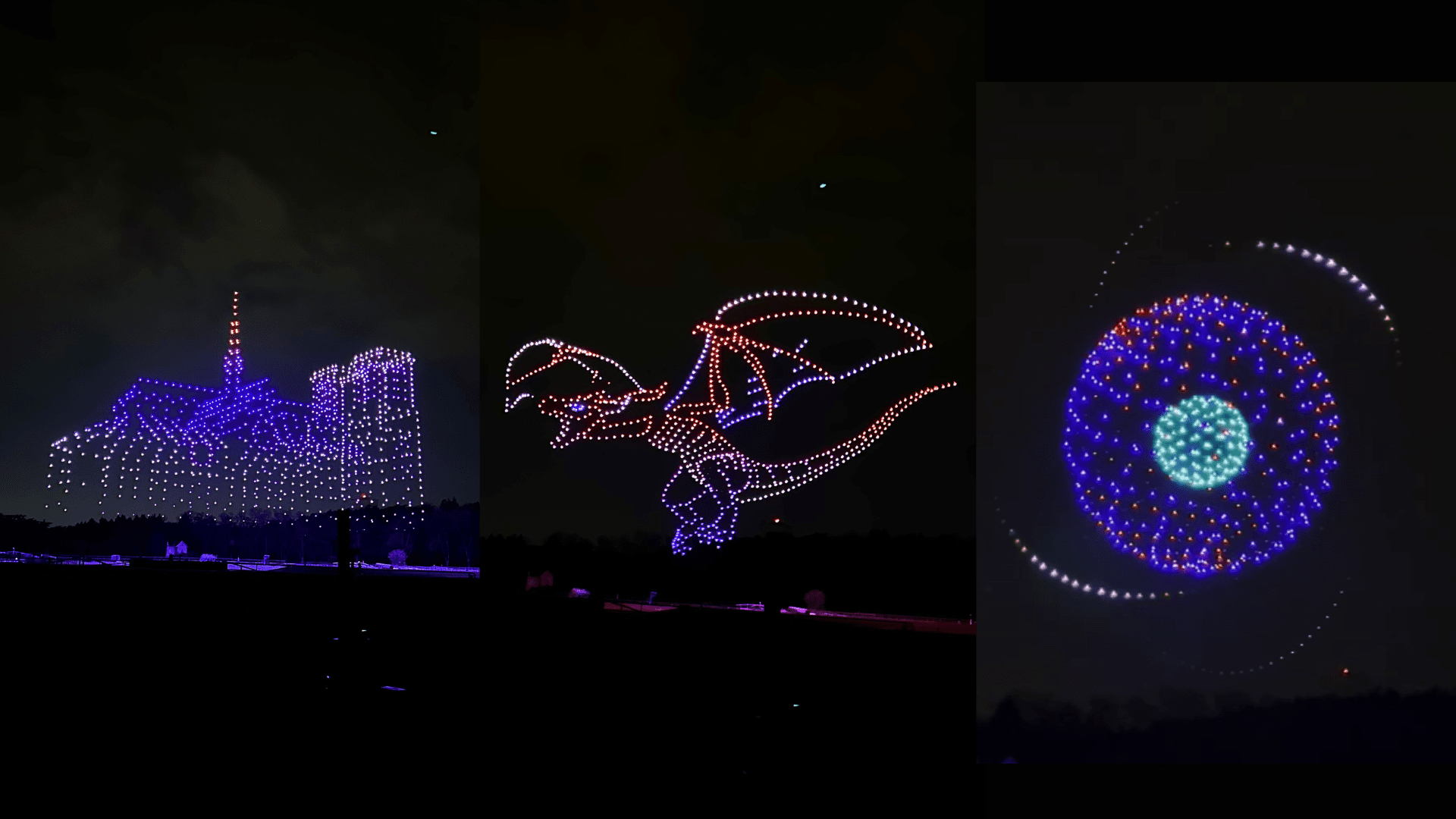 عرض 1000 طائرة بدون طيار