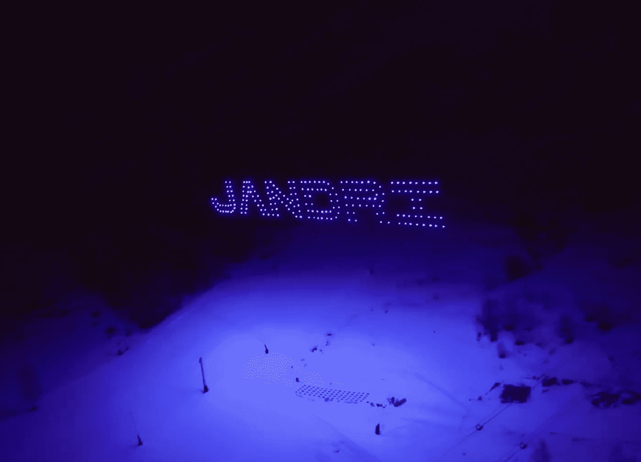 تنصيب جاندري بواسطة طائرات بدون طيار في ليه 2 ألب