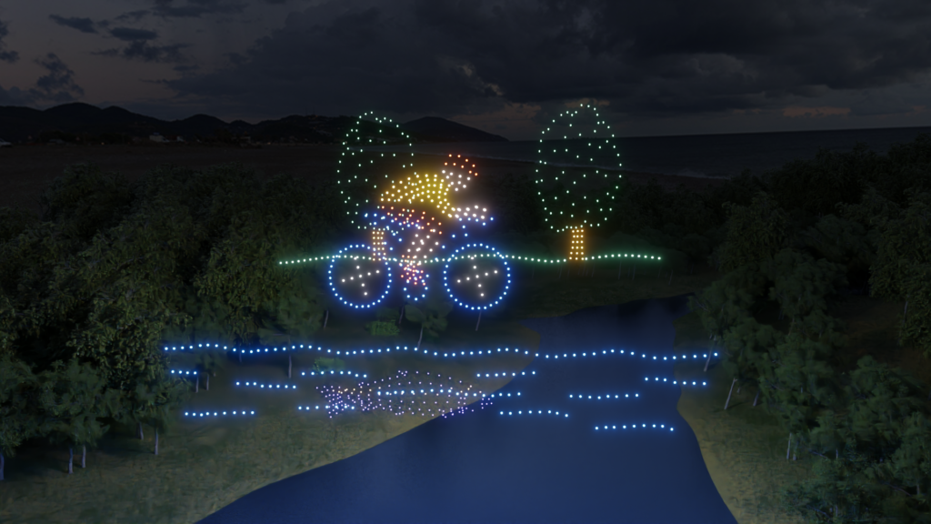 Tour de france - Spectacle de drones