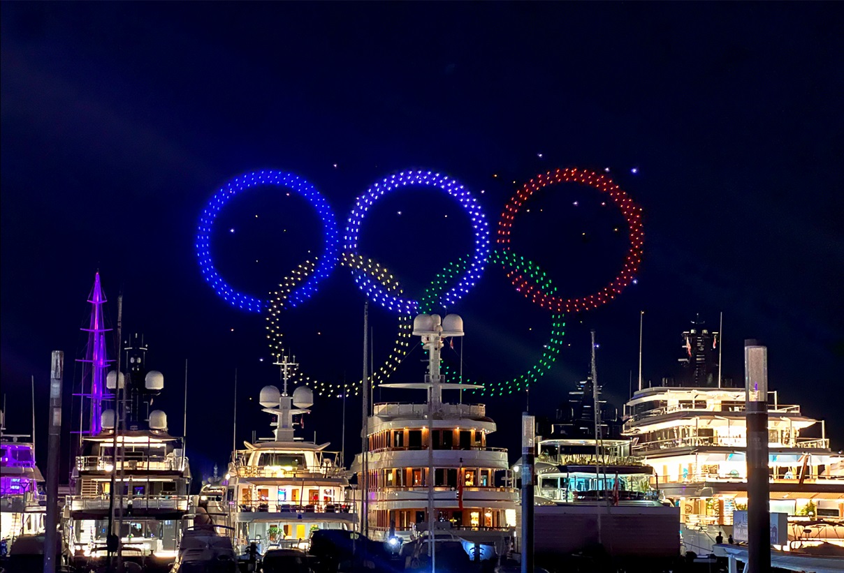 Olympisches Feuer in Marseille: Die technologische Herausforderung der Lichtdrohnenshow